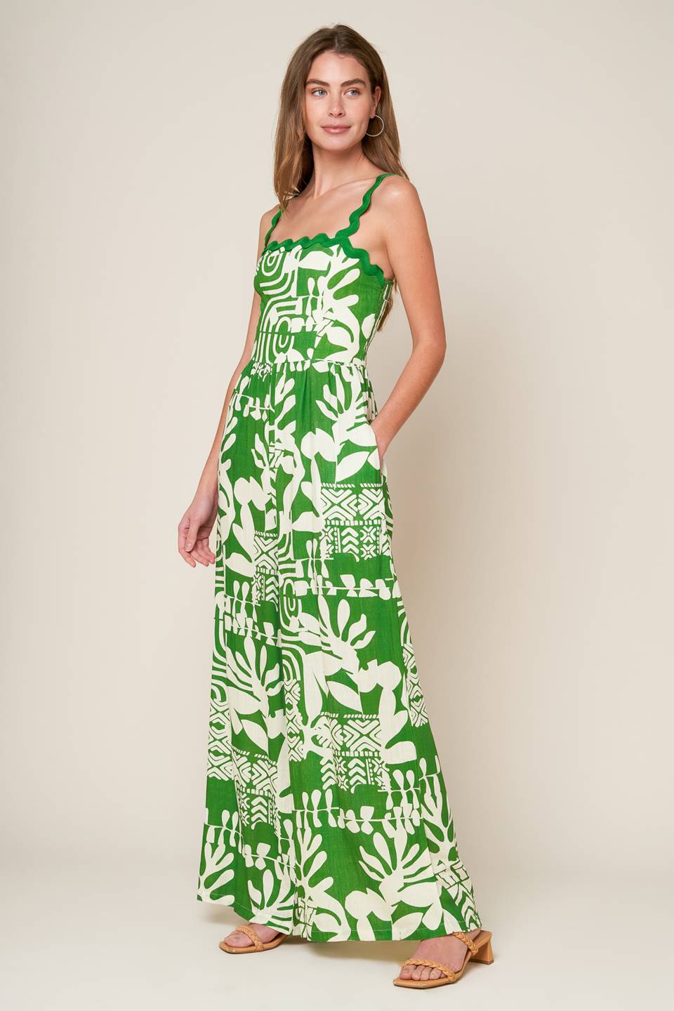 SIMPLY THE VIBE WOVEN JUMPSUIT Flying Tomato